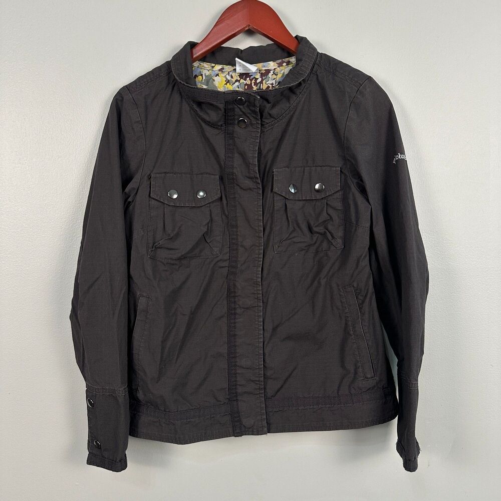 Columbia Womens Sportswear Crossroads Jacket Size Medium Brown Lightweight Y2K